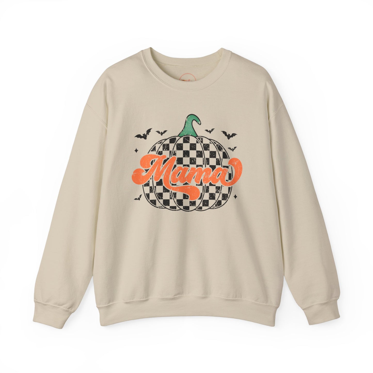 Checkered Pumpkin Mama Crewneck