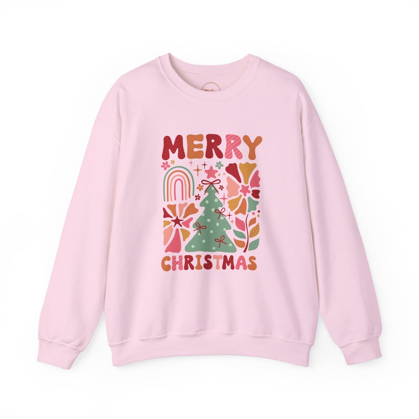 Merry Christmas Retro Holiday Crewneck