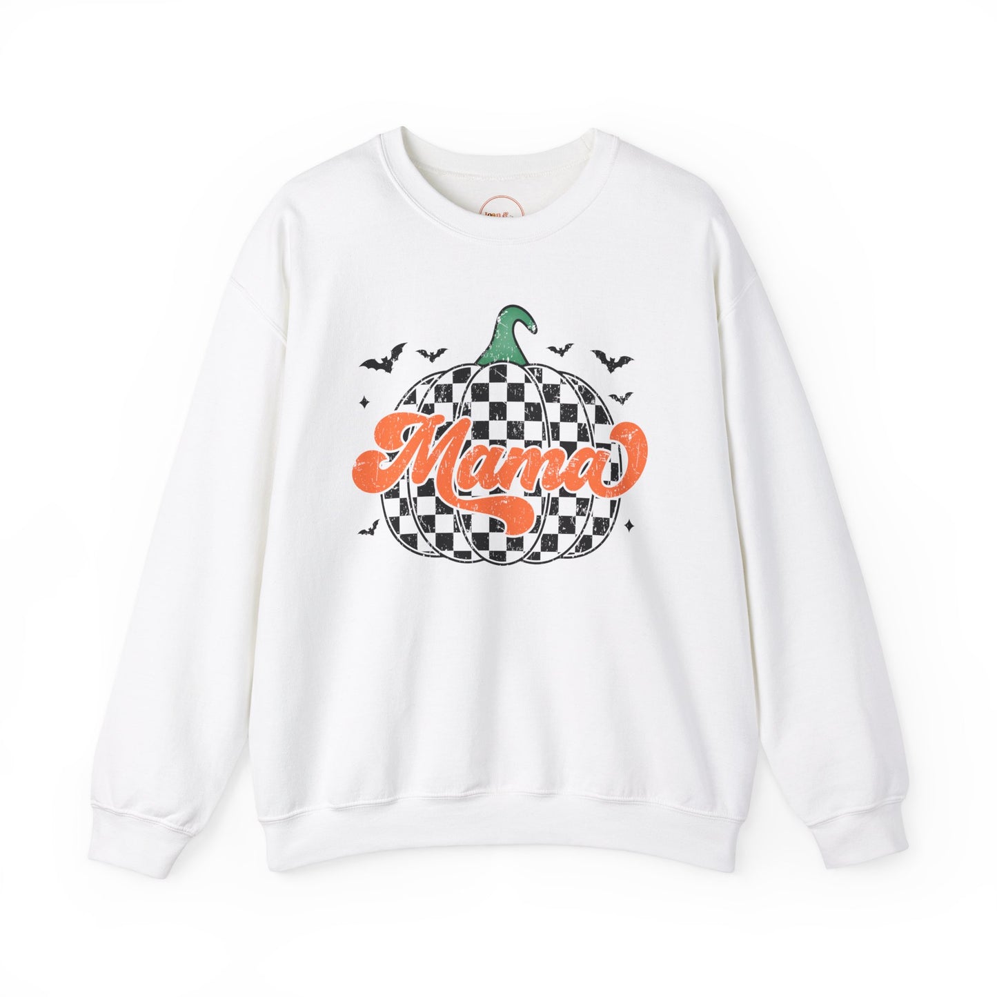 Checkered Pumpkin Mama Crewneck