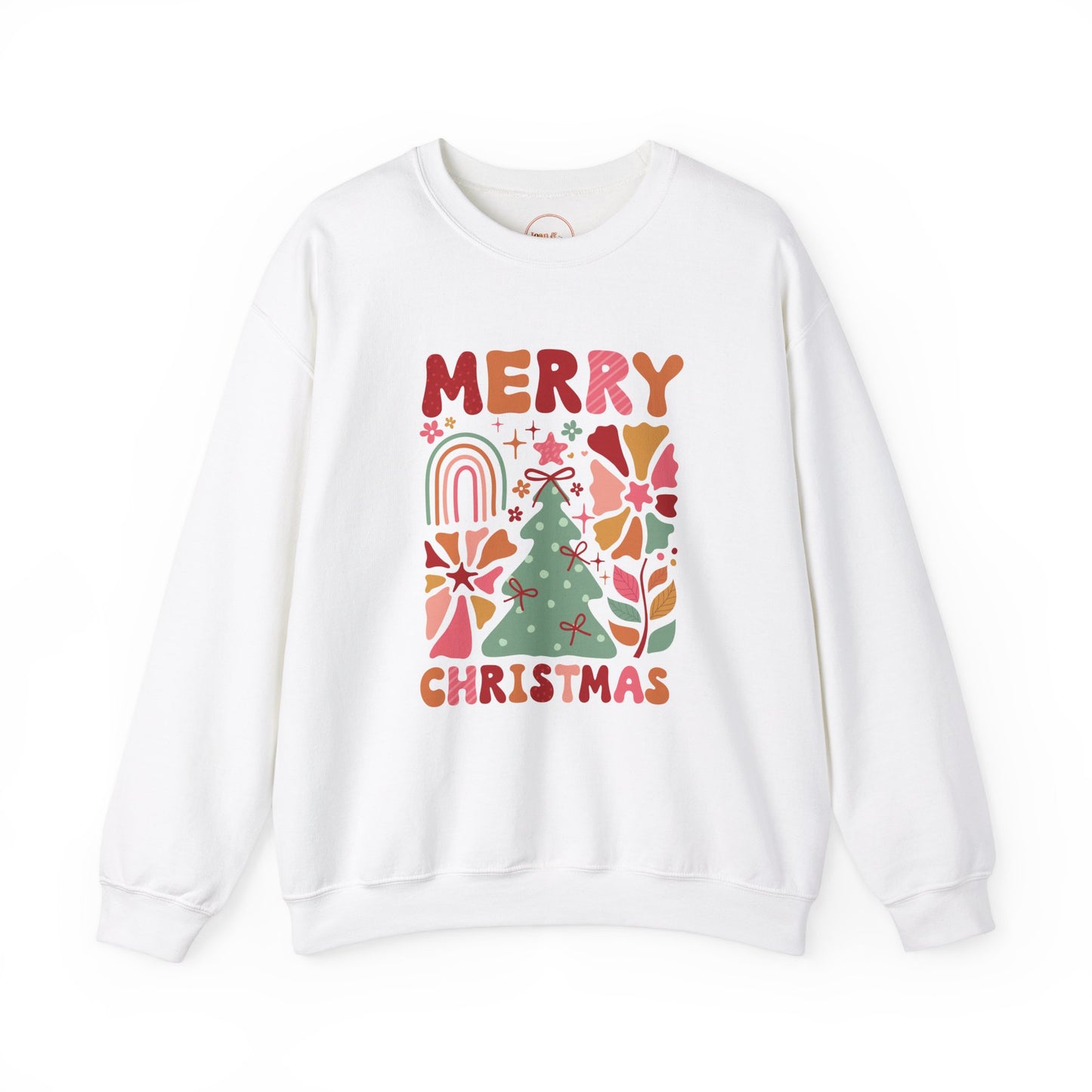 Merry Christmas Retro Holiday Crewneck