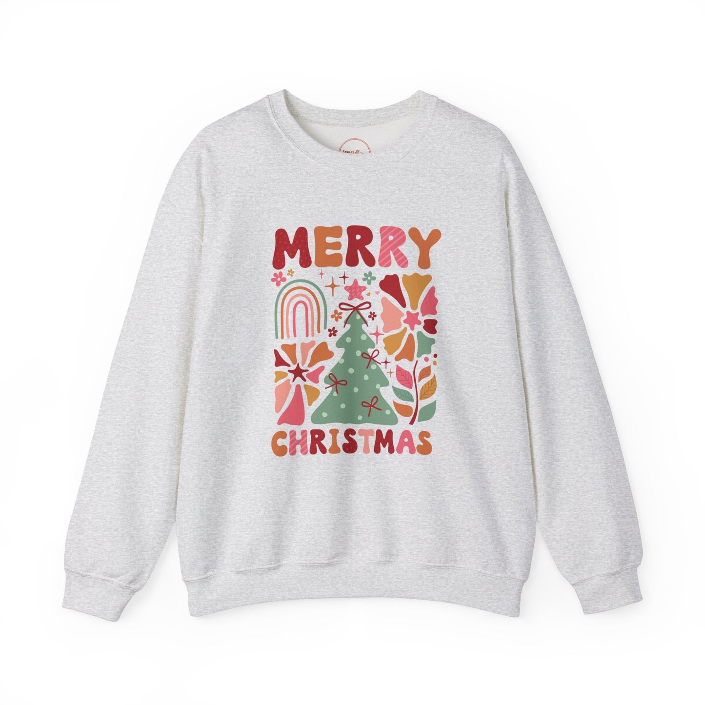 Merry Christmas Retro Holiday Crewneck