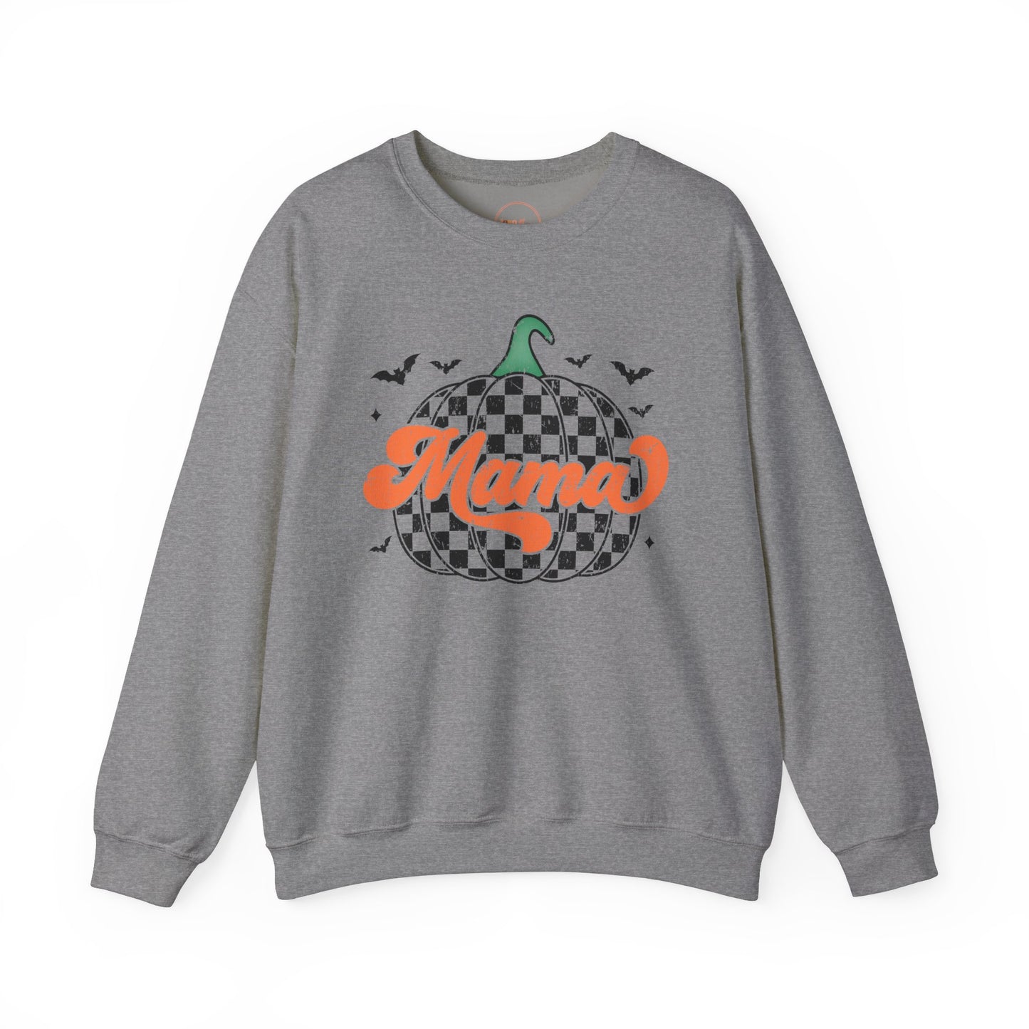 Checkered Pumpkin Mama Crewneck