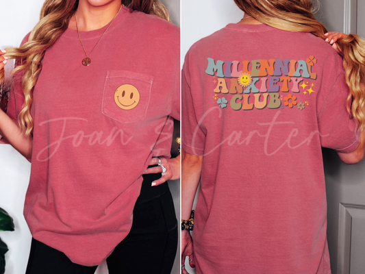 Millennial Anxiety Club Retro Tee