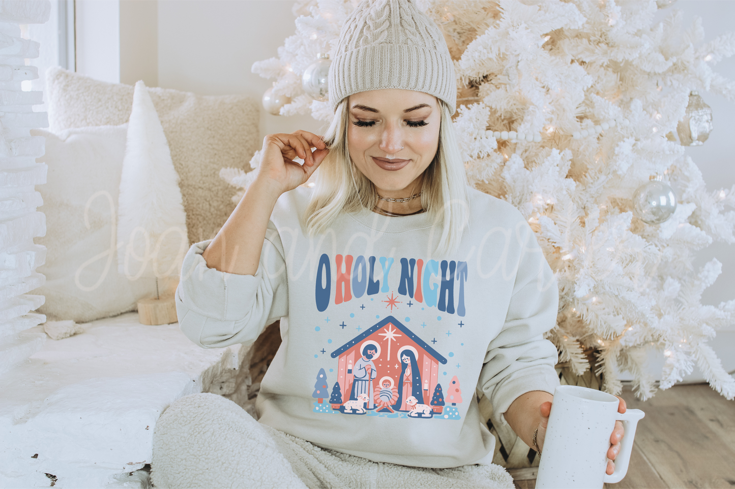 O Holy Night Nativity Scene Crewneck